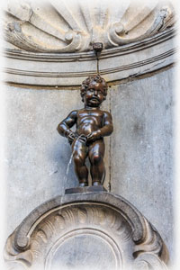 Ein Mannekin in Brüssel