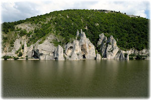 Blick auf eine Steilküste bei Varna.