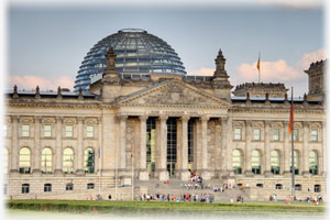 Ein Foto des Reichtags in Berlin.