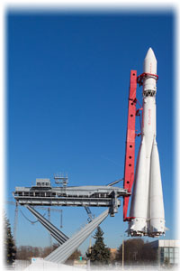 Die Vostok Rakete in Moskau.