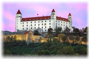 Aufnahme eines Schlosses in Bratislawa.