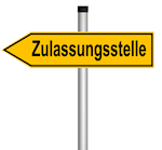 Wegweiser zur Zulassungsstelle